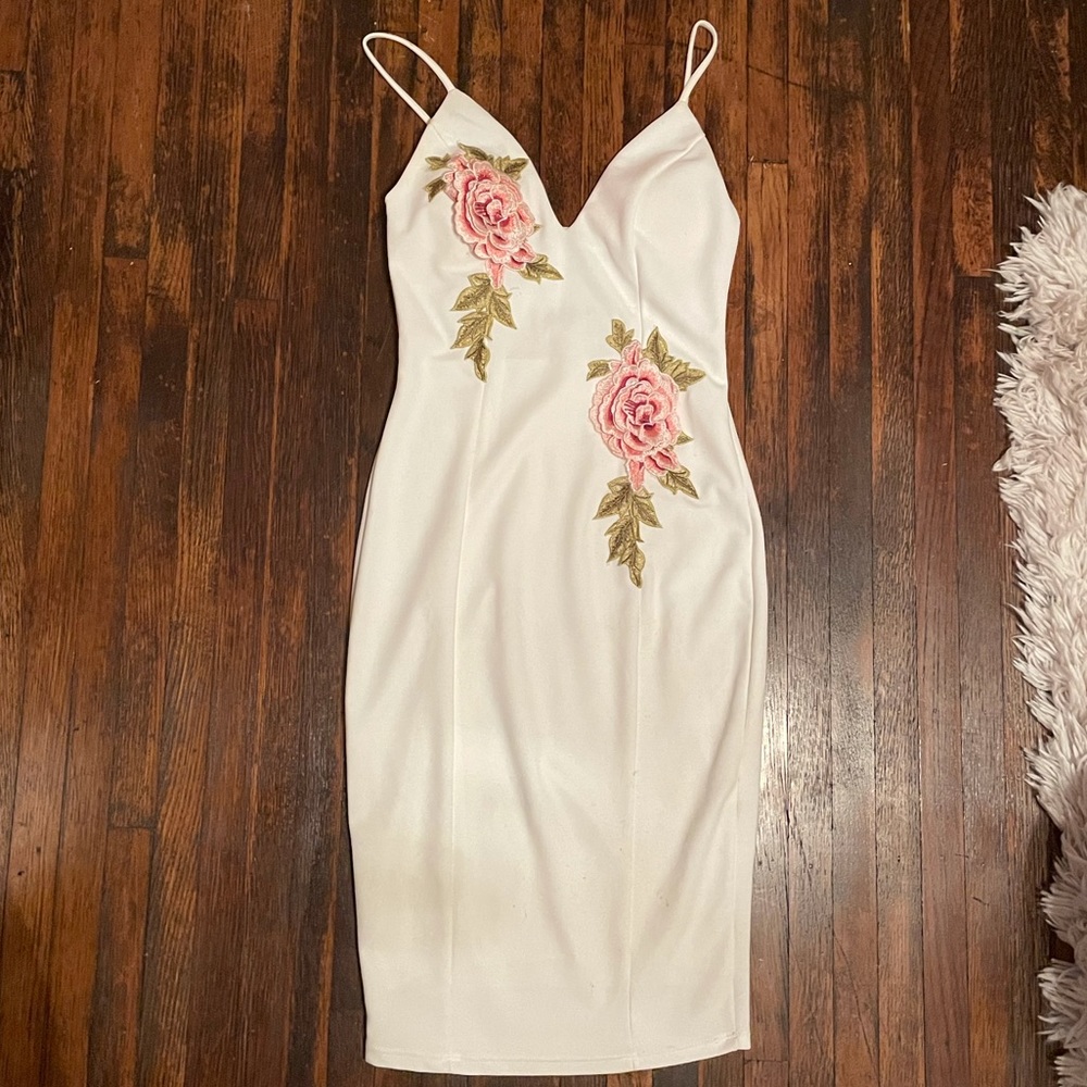 Beautiful white spaghetti strap dress